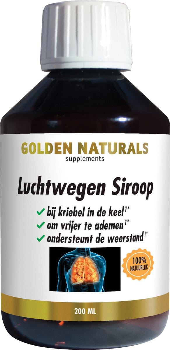 Golden Naturals Luchtwegen Siroop (200 milliliter)
