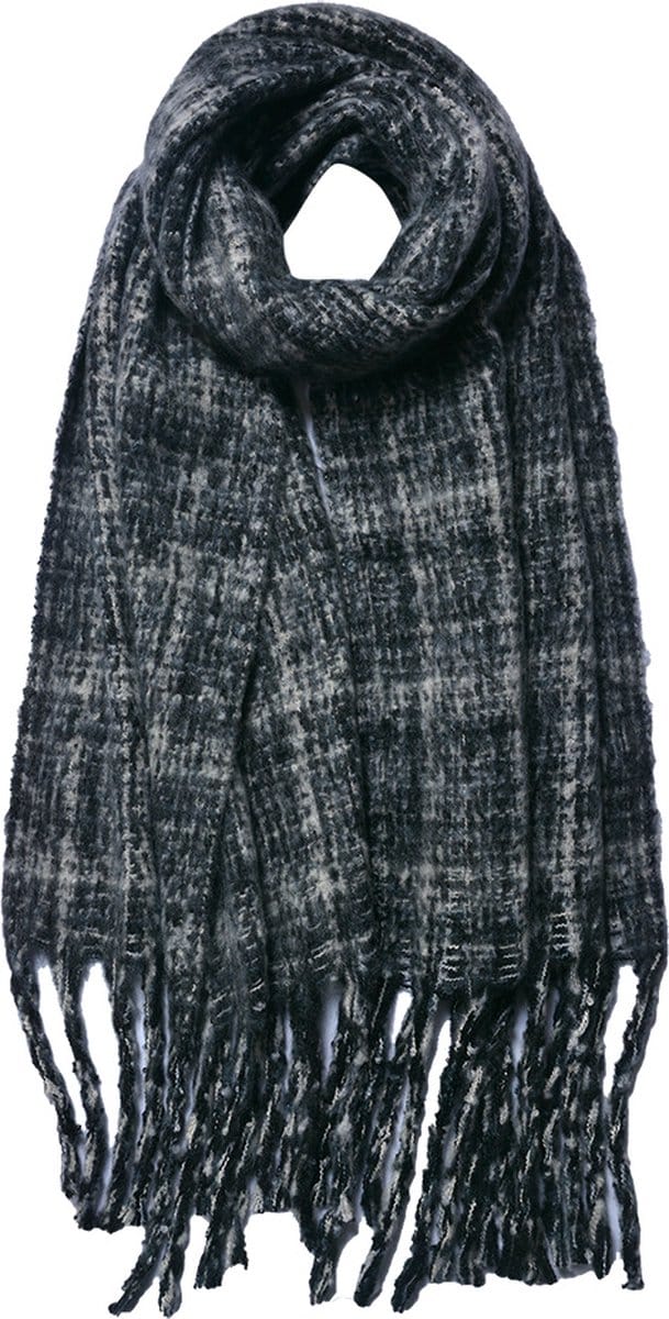 Juleeze Wintersjaal Dames 40x185 cm Grijs Acryl