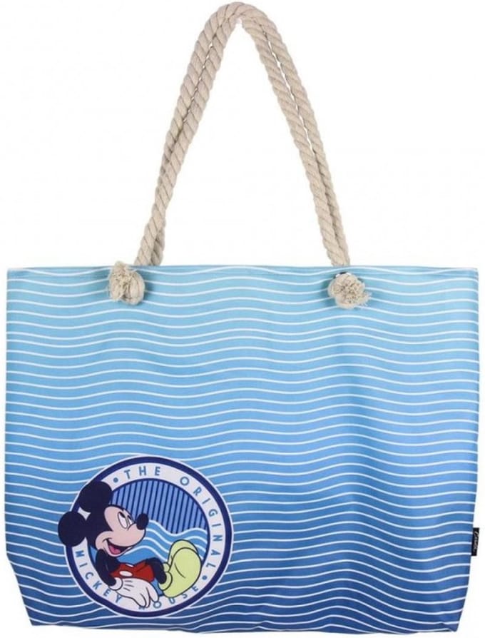 Strandtas Mickey Mouse 72926 Marineblauw Katoen