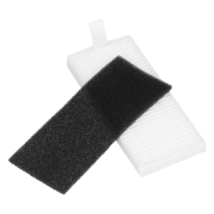 4 Sets Écran Filtrant Coton Filtrant de Rechange pour Aspirateur Robotique Lefant M200 201 501 520 T700 black