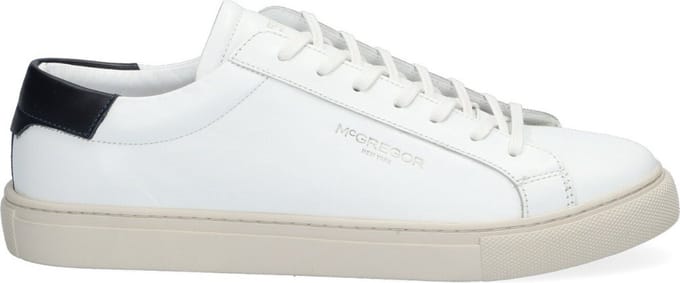 McGregor Heren Sneakers - Wit - Lage Sneakers - Leer - Veters
