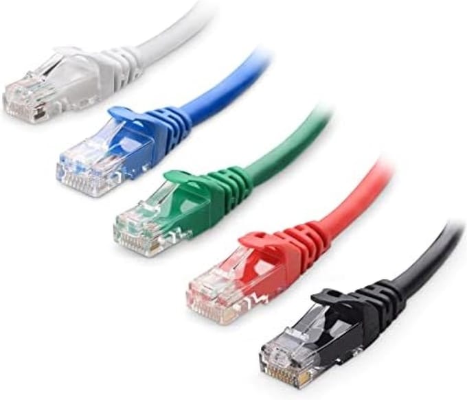Cable Matters 5-kleuren combo Cat6 Ethernet-kabel van 1,5 meter