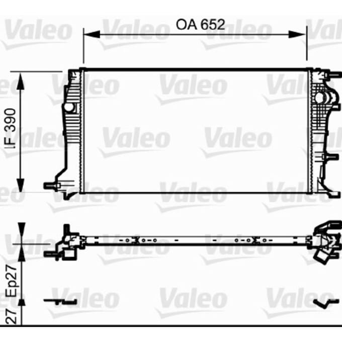 Radiator, motorkoeling VALEO 735182