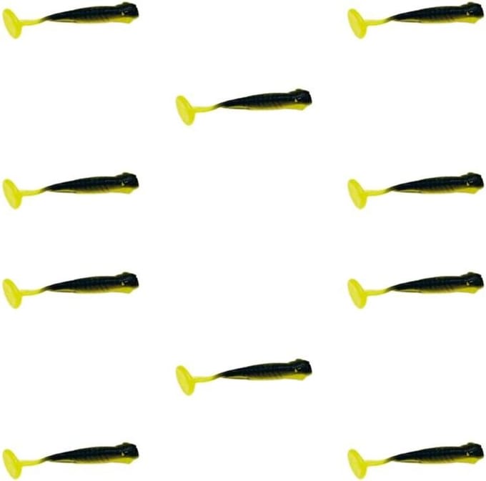 10 stuks mini softbaits rubberen vissen hengel aas forel kunstaas baars shads roofvis baars aas