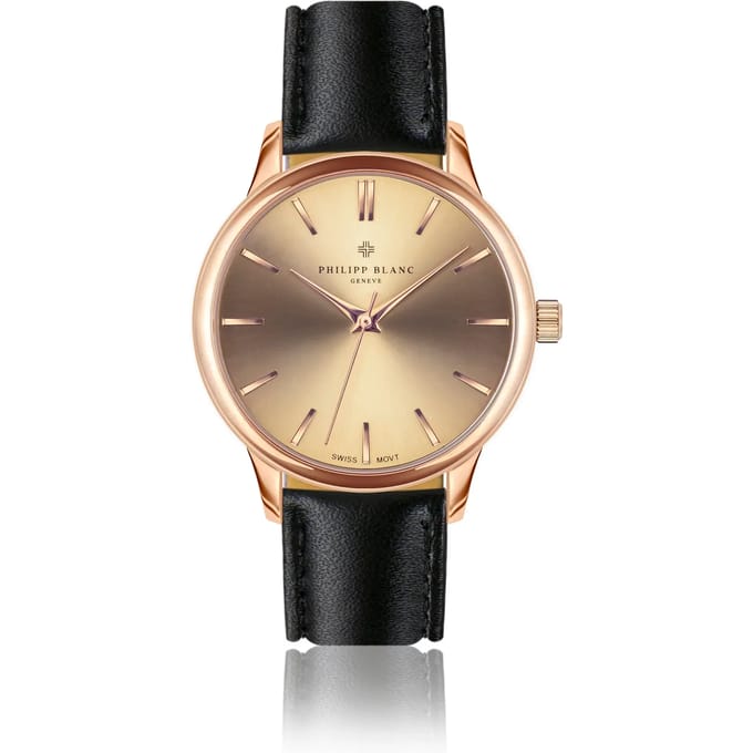 Lederen horloge Philipp Blanc Lugano
