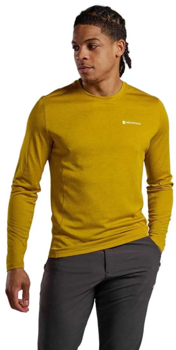 Montane Dart T-shirt Met Lange Mouwen Geel L Man