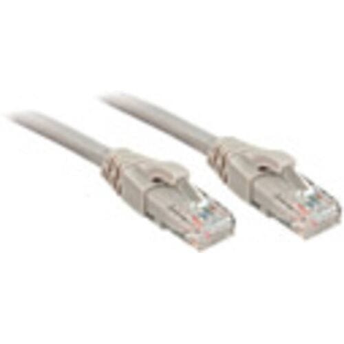 LINDY 48007 RJ45 Netwerkkabel, patchkabel CAT 6 U/UTP 10.00 m Grijs Onafgeschermd 1 stuk(s)