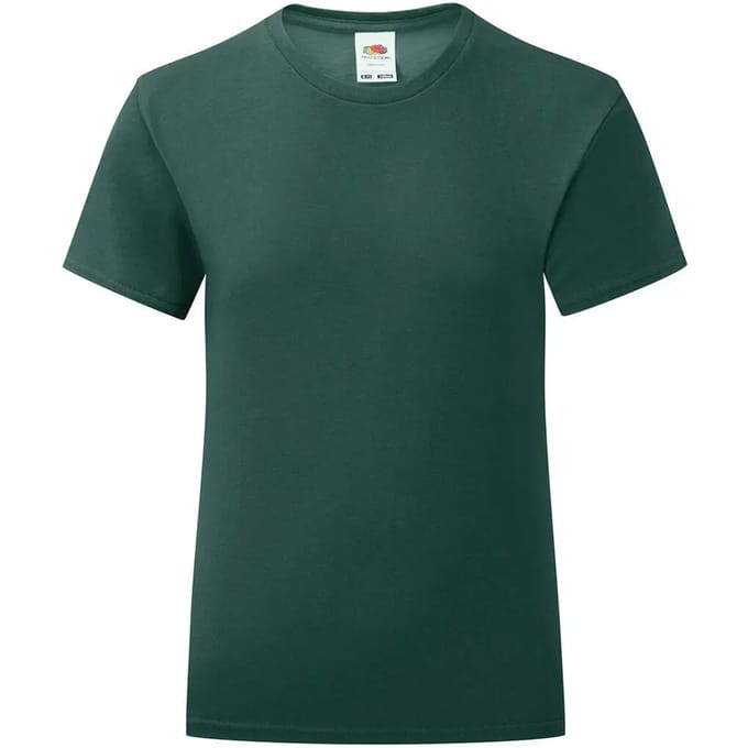 Meisjes-T-shirt Fruit of the Loom Iconic 150