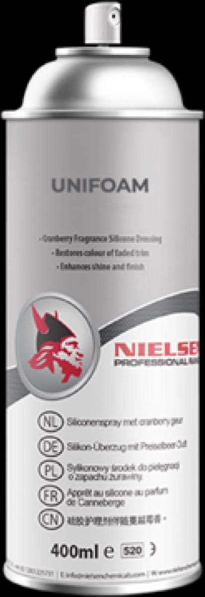 Nielsen | UniFoam | Spuitbus | Bekleding foam | Bekledingreiniger | Auto, Boot & Caravan | 400ml