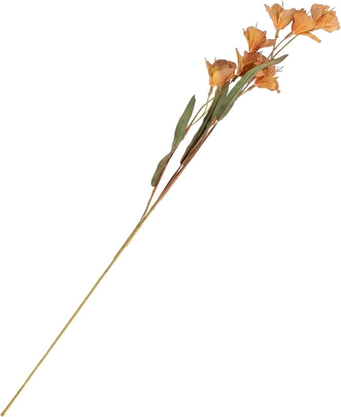 HomeBound by KY | Kunstbloem butterfly oranje | 80cm | kunstbloem