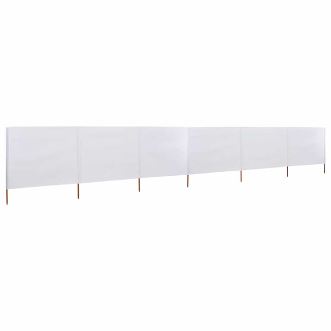 vidaXL - Windscherm - 6-panelen - 800x80 - cm - stof - wit