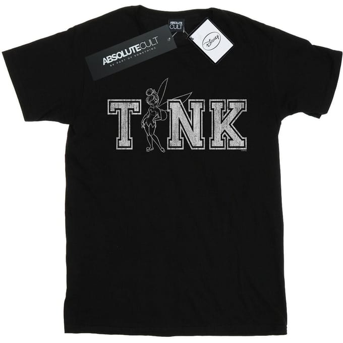 Disney Heren Tinker Bell Collegiate Tink T-shirt (Zwart)