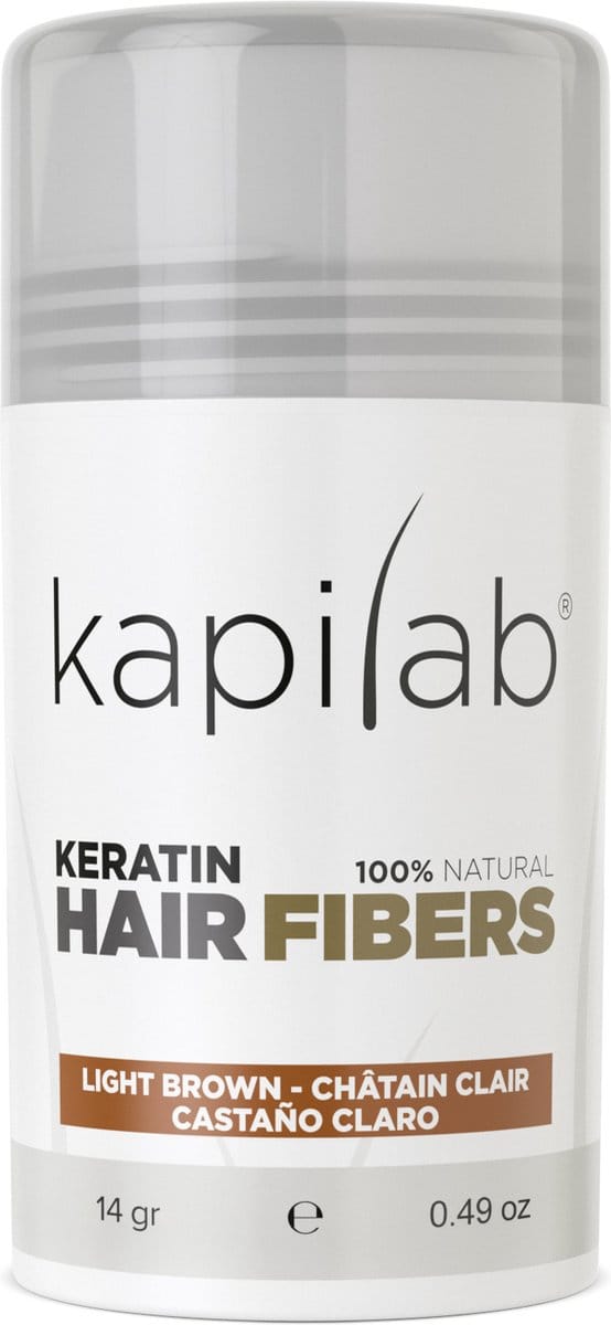 Kapilab Haarpoeder voor dikker haar - 12.5 gram - Lichtbruin