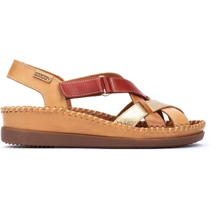 Pikolinos Sandaal Cadaques W8K-0741C2 Almond Bruin Combi