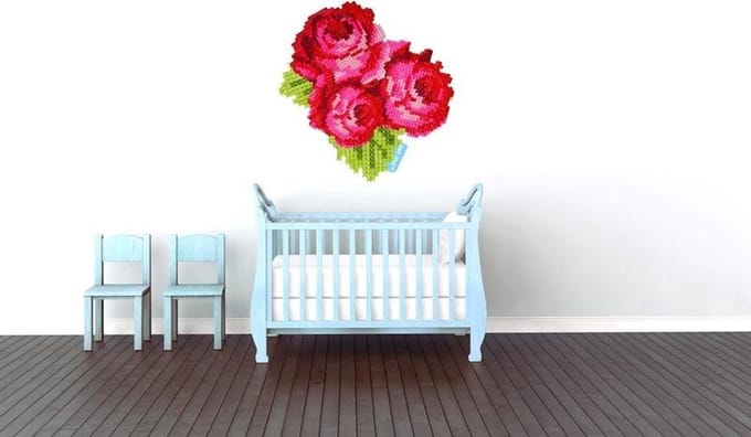 Muursticker rozen