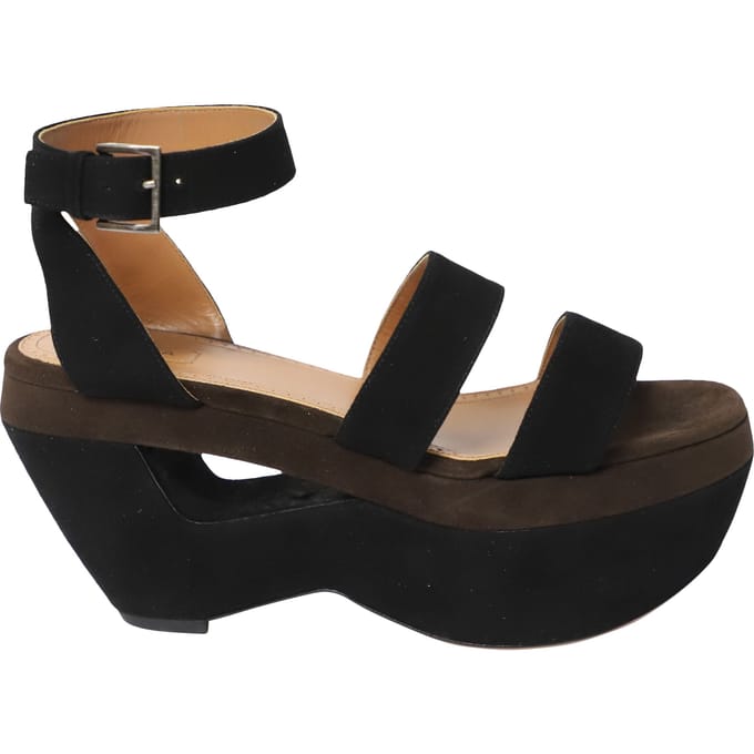 Alaia platform sandalen in veelkleurig suède