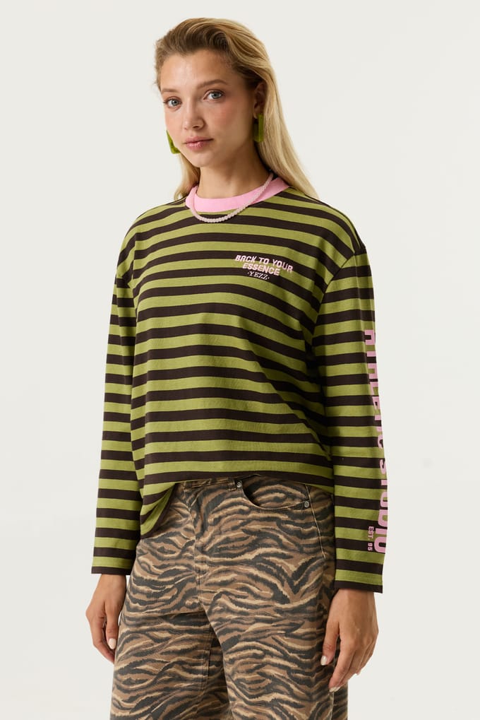 Yezz longsleeve gestreept