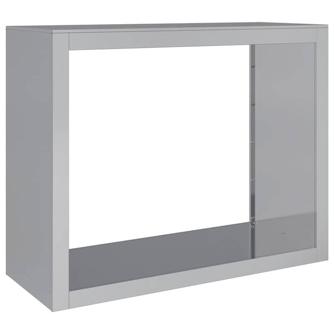 vidaXL - Haardhoutrek - 100x40x80 - cm - gegalvaniseerd - staal
