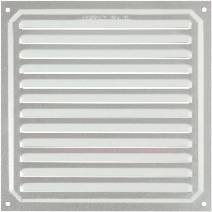 Ventilatierooster Aluminium Zilver 20x20 cm Inclusief Montage
