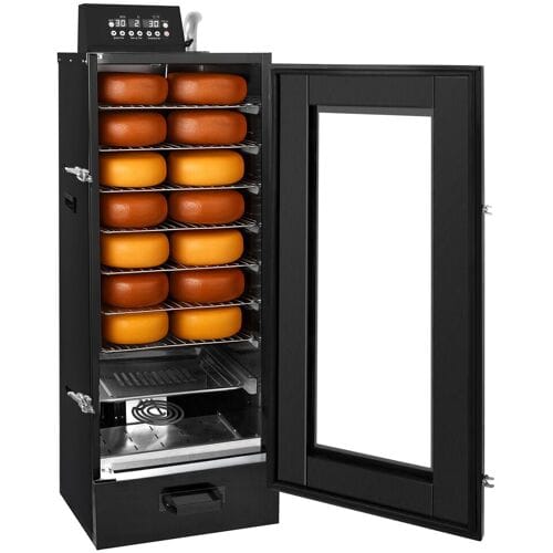 GGM Gastro Räucherofen - Digital - mit 7 Ablagen & Glastür - Schwarz