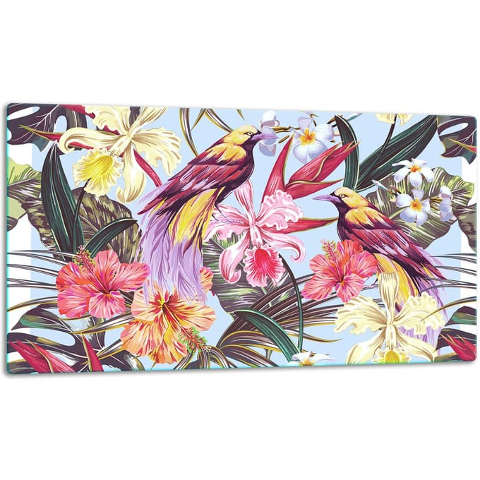 TMK ArtDeko - Snijplank Glas - 52x30 cm - Kleur: Bloemen