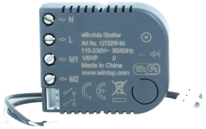 Wifi Module - Rolluik Bediening - Slim Huis - Zonder Hub - 43x36x16mm - Grijs