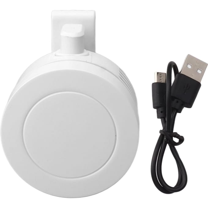 Mini Clipventilator Krachtige Wind USB Oplaadbaar Laag Geluidsniveau Multifunctioneel 900mAh Batterij Draagbare Koelventilator white