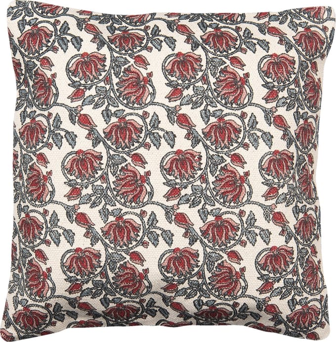 Clayre & Eef Kussenhoes 50x50 cm Rood Katoen