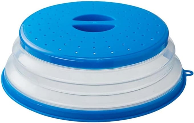 Opvouwbare Magnetronafdekking Blauw voor Voedsel en Groenten