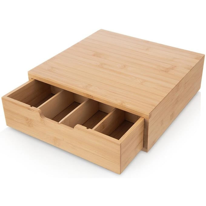 Organisateur de capsules de café en bambou