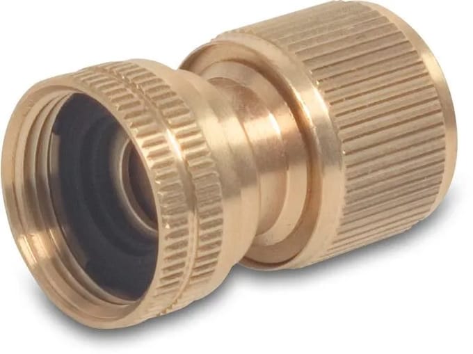 Snelkoppeling messing 3/4" binnendraad x vrouwelijk klik Gardena Aansluiting