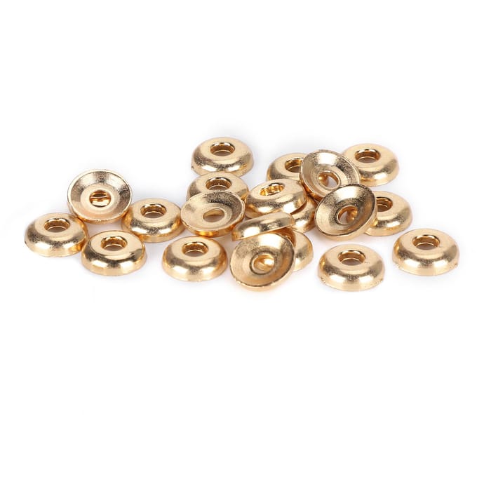 200 Pièces Anneau à Vis Broche Connecteur de Pendentif Coupe Perle DIY Accessoires de Bijoux Faits Main beige