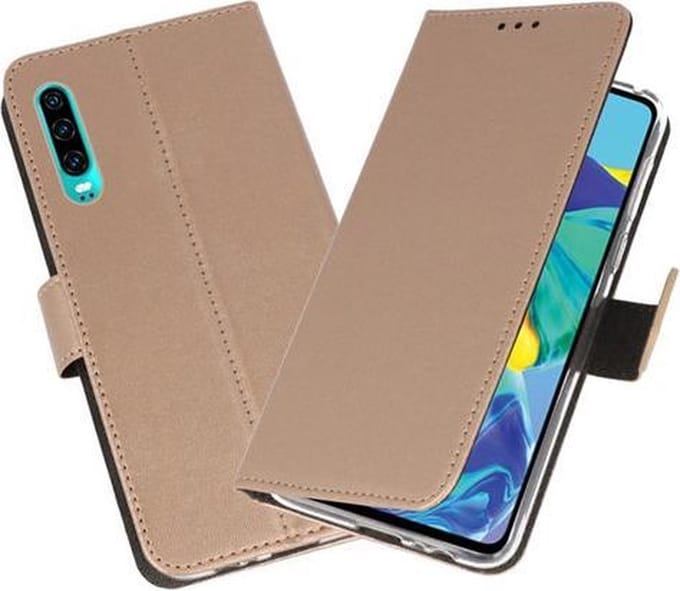 Bestcases Pasjeshouder Telefoonhoesje Huawei P30 - Goud