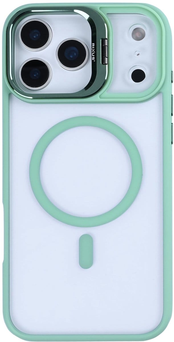 Rixus Classic 03 Case With MagSafe For Apple iPhone 17 Pro Max Light Green