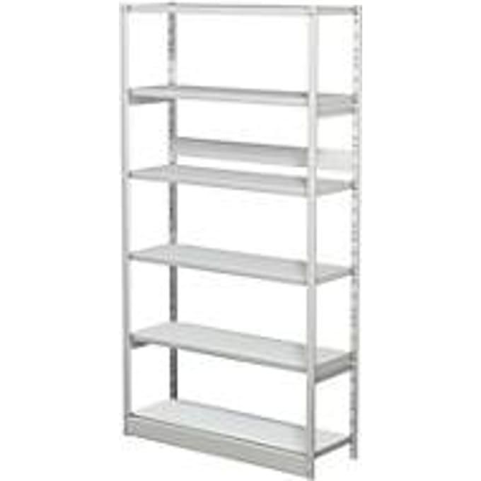 Complete stelling PROGRESS 500 T, basissectie, zonder achterwand, H 1900 x B 950 x D 3400 mm