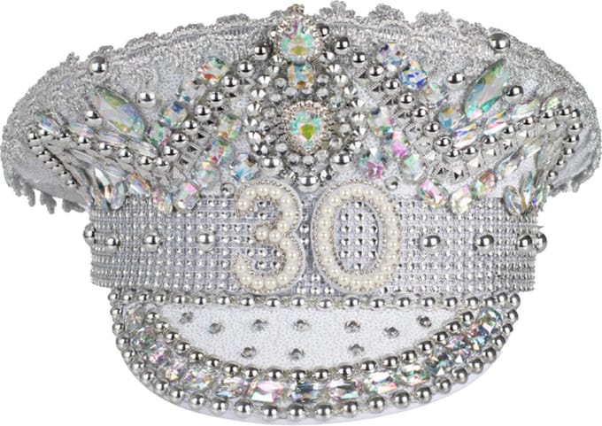 Ginger Ray - Glitter & glamour verjaardagshoed 30 jaar