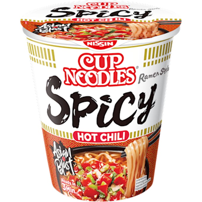 Noodles Nissin hot chili spicy cup