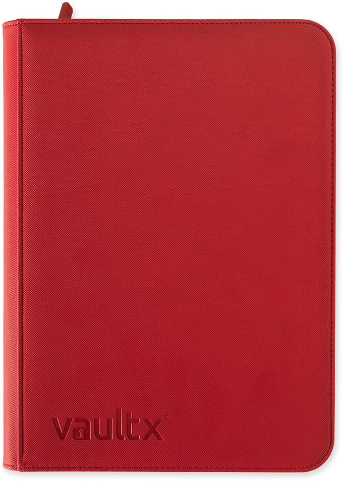 Vault X 9-Pocket Exo-Tec® Zip Binder - Verzamelmap - 360 Kaarten/Rood