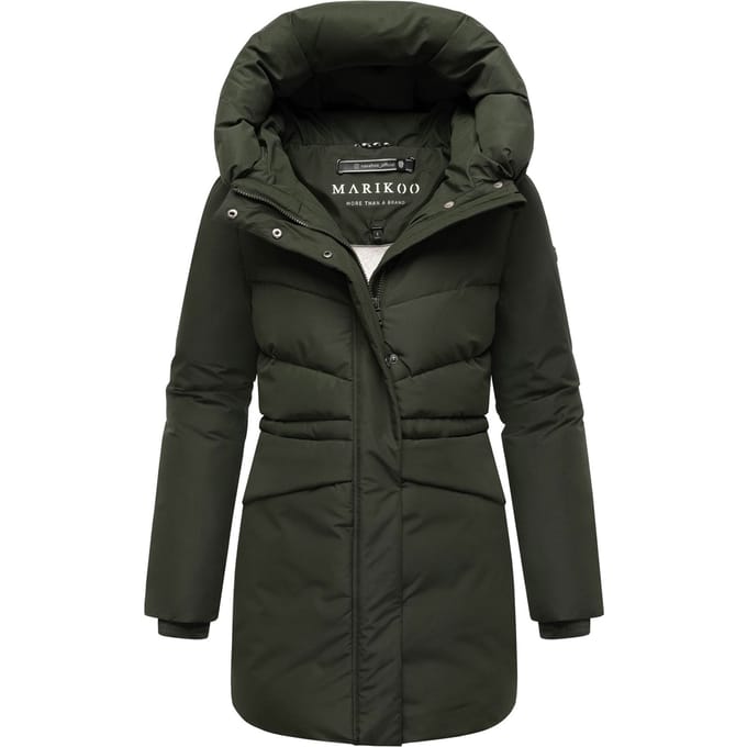 Marikoo dames winterjas Delilah met fleecevoering & verstelbare taille