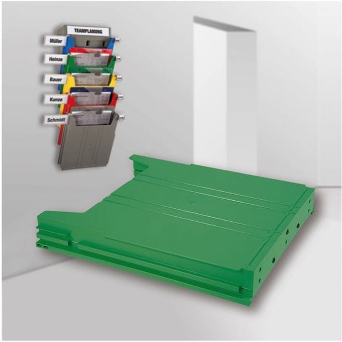 Eichner Wandfolderhouder BIG, B 262 x D 42 x H 302 mm, vulhoogte 34 mm, groen