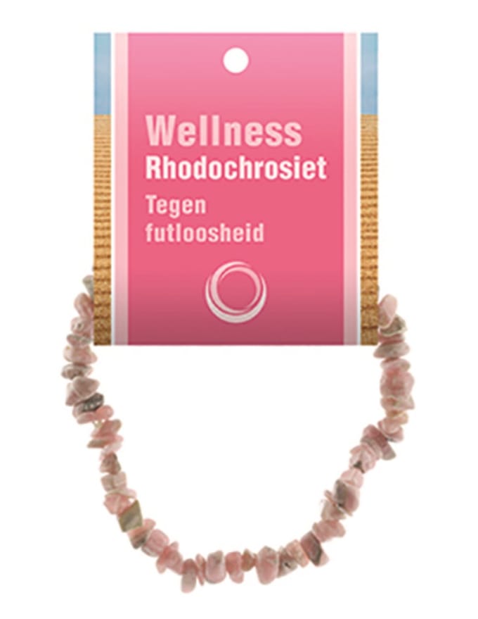 Rhodochrosiet splitarmband + kaart