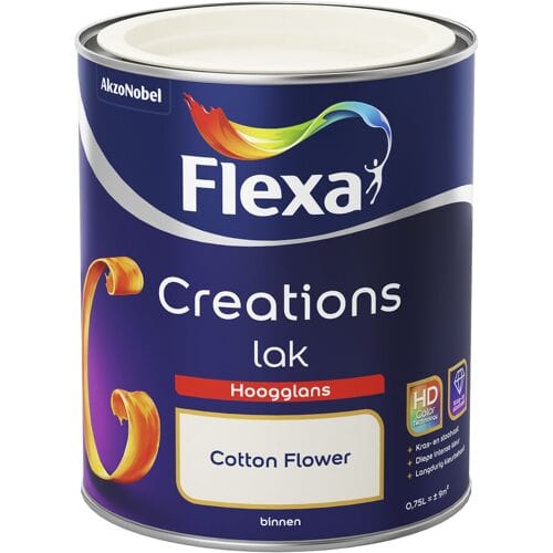 Flexa - Creations - Lak - Hoogglans - Cotton Flower - 750 ml