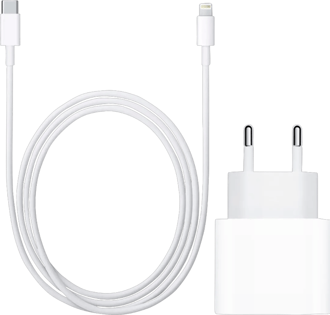 Apple Usb C Oplader 20W + Lightning Kabel 1m Kunststof Wit