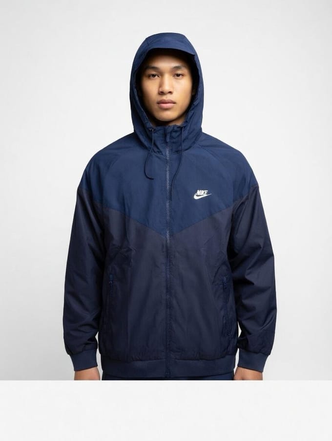 Nike Sportjas - Blauw - Heren - Maat L