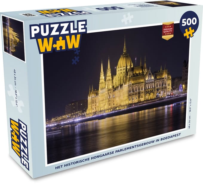 Puzzel Het historische Hongaarse parlementsgebouw in Boedapest - Legpuzzel - Puzzel 500 stukjes