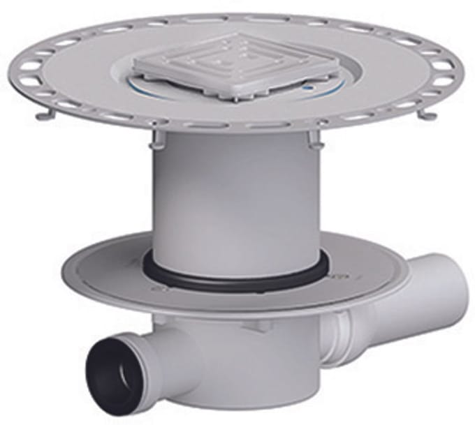 DALLMER Dunbed-vloerafvoer 42 VE, DN 50, 100 x 100 mm, 513151