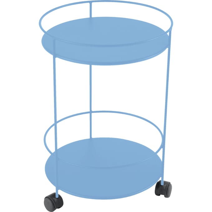 Fermob GUERIDONS bijzettafel op wielen - E1 Maya blauw