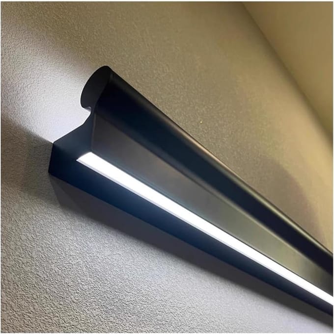 Trapleuning met LED - Verlichte handgreep - Veilig traplopen - Lichaamssensor - 1.5 meter - Metaal zwart