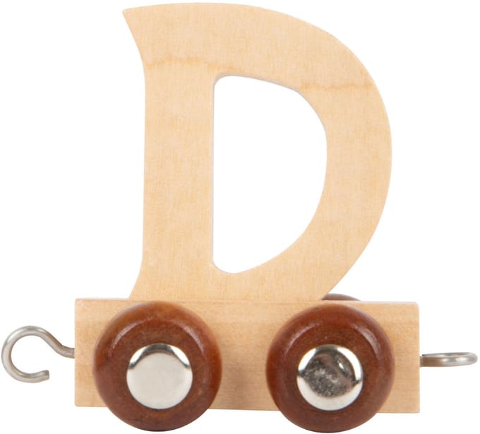 Small Foot - Houten Lettertrein - D - 12 stuks
