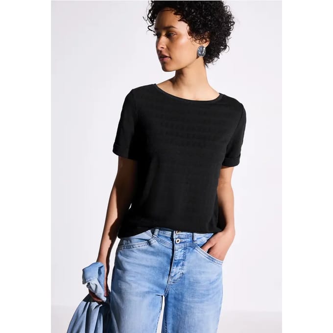 Shirt met structuur